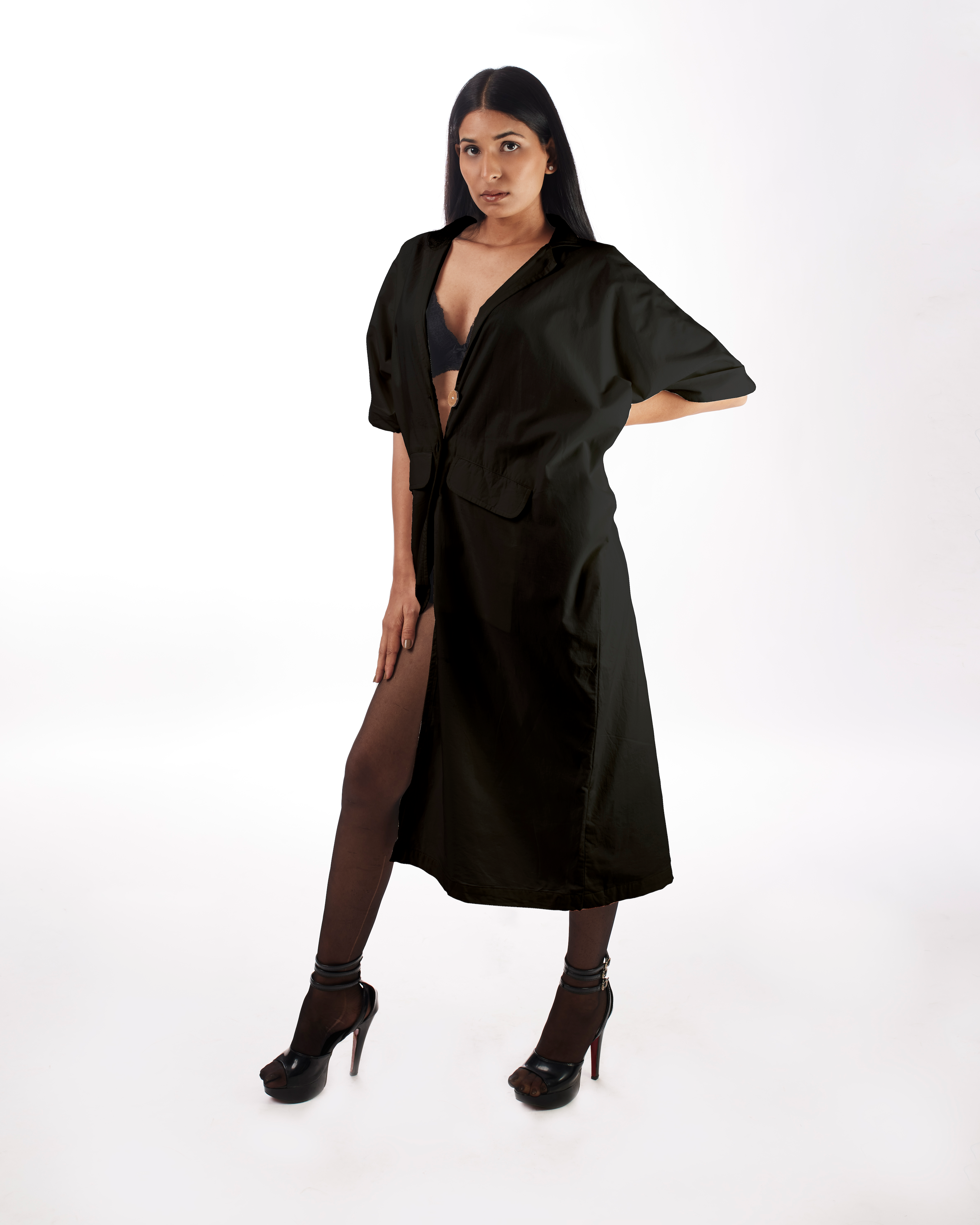 Black Blazer Dress at Kamakhyaa by Kamakhyaa. This item is 100% pure cotton, Black, Blazer Dresses, Blazers, Casual Wear, KKYSS, Midi Dresses, Natural, Relaxed Fit, Solids, Summer Sutra, Womenswear