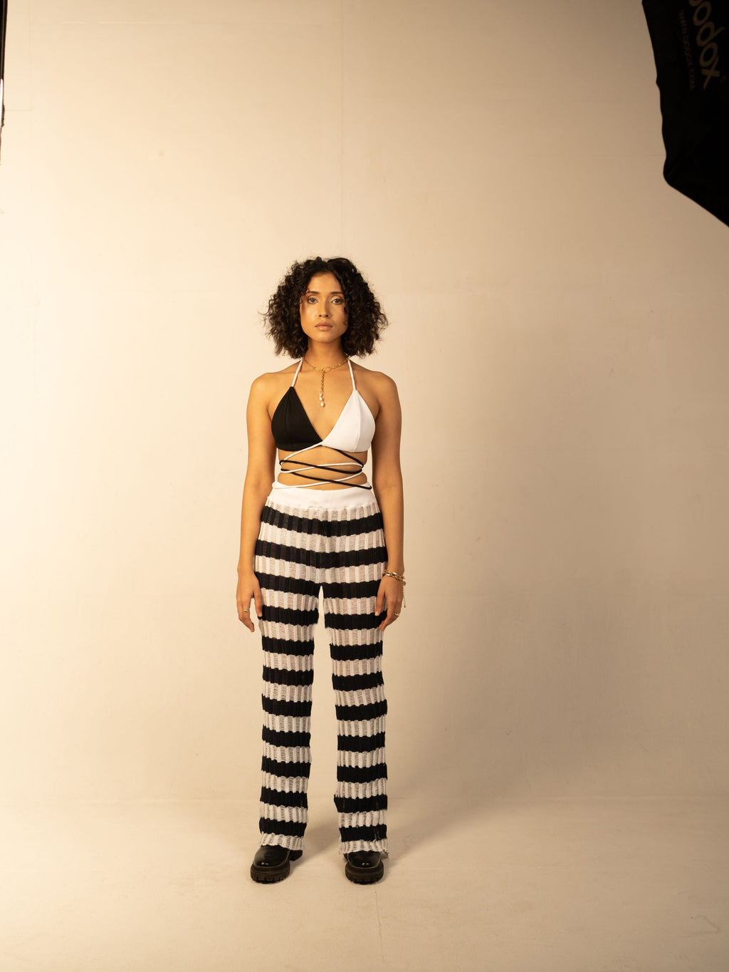 Black Bralette Top at Kamakhyaa by Meko Studio. This item is Black, Bralette Tops, Cotton, Evening Wear, For Birthday, July Sale, July Sale 2023, Slim Fit, Solids, Tranquil AW-22/23, White, Womenswear