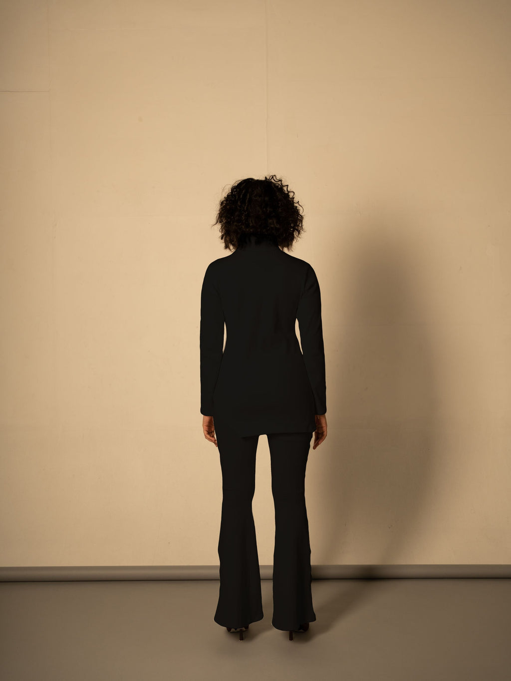 Black Co-ord Set at Kamakhyaa by Meko Studio. This item is Black, Casual Wear, Co-Ord Sets, Cotton, July Sale, July Sale 2023, Office, Office Wear Co-ords, Relaxed Fit, Solids, Tranquil AW-22/23, Womenswear