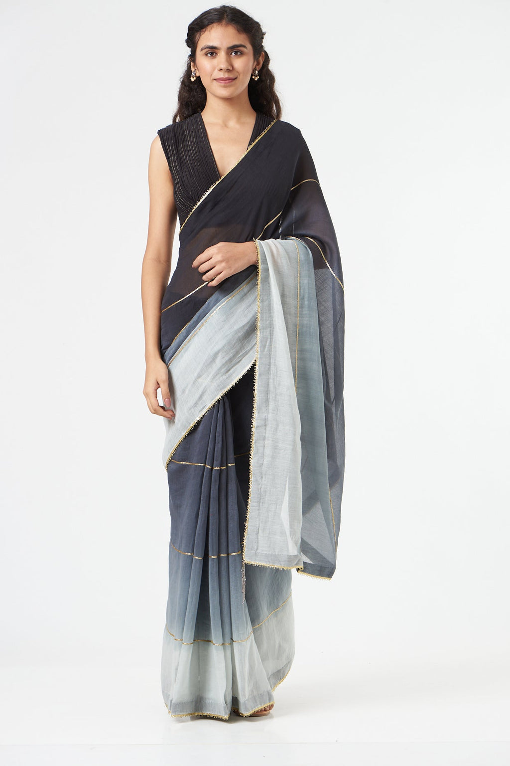 Black Embroidered Chanderi Silk Blouse at Kamakhyaa by Ahmev. This item is Black, Casual Wear, Embroidered, Festive '22, Indian Wear, July Sale, July Sale 2023, Natural, New, Regular Fit, Saree Blouses, Silk Chanderi, Womenswear