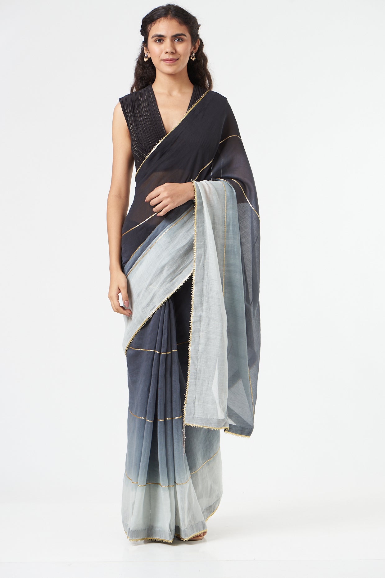 Black Embroidered Chanderi Silk Blouse at Kamakhyaa by Ahmev. This item is Black, Casual Wear, Embroidered, Festive '22, Indian Wear, July Sale, July Sale 2023, Natural, New, Regular Fit, Saree Blouses, Silk Chanderi, Womenswear