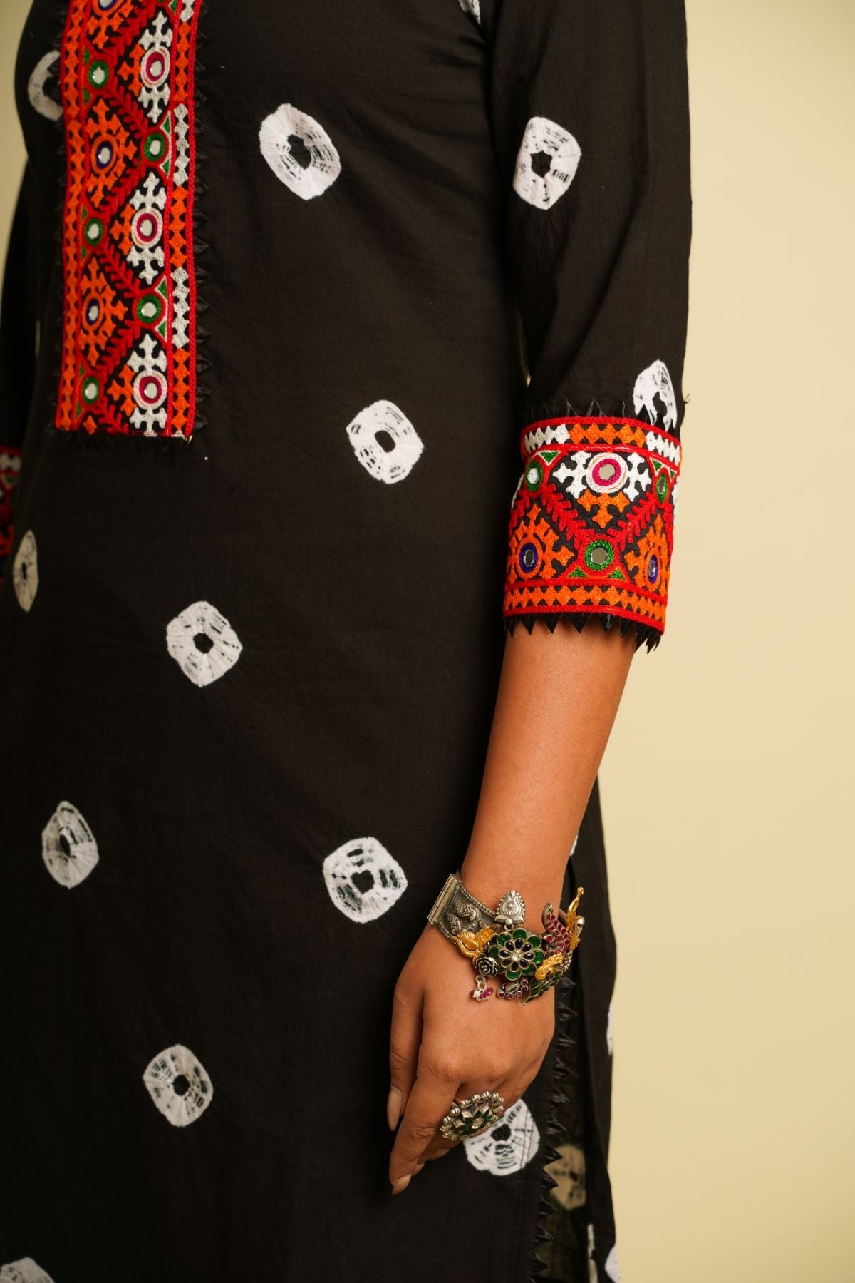 Black Embroidered Cotton Co-ord Set at Kamakhyaa by Keva. This item is 100% cotton, Black, Fusion Wear, Indian Wear, Kurta Pant Sets, Natural, New, Ombre & Dyes, Regular Fit, Saba, Womenswear