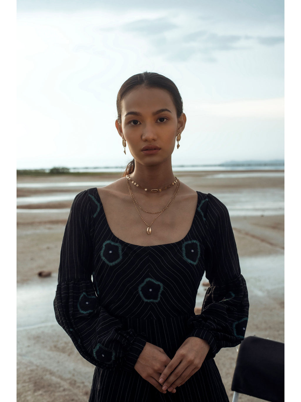 Black Embroidered Maxi Dress at Kamakhyaa by The Loom Art. This item is Black, For Daughter, Handwoven silk, July Sale, July Sale 2023, Maxi Dresses, Natural, Party Wear, Prints, Regular Fit, Serendipity, Womenswear