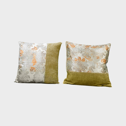 Blend Cushion Cover Sets at Kamakhyaa by Aetherea. This item is 100% Cotton, Cushion covers, Half & Half, Home, Plain, Printed, Upcycled