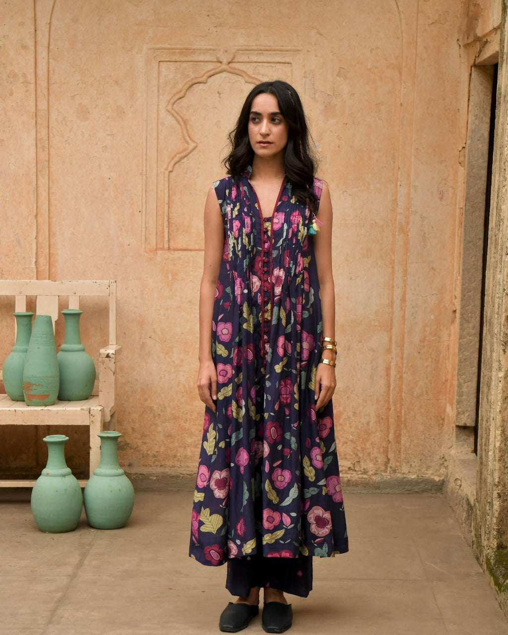 Blue Carnation Shirt Kurta at Kamakhyaa by Taro. This item is Best Selling, Blue, Casual Wear, Digital Print, Embroidered, Enchanted Garden, Evening Wear, Handcrafted buttons, Indian Wear, July Sale, July Sale 2023, Kurta Pant Sets, Kurta Set With Dupatta, Natural, Natural with azo free dyes, Relaxed Fit, Silk Chanderi, Womenswear