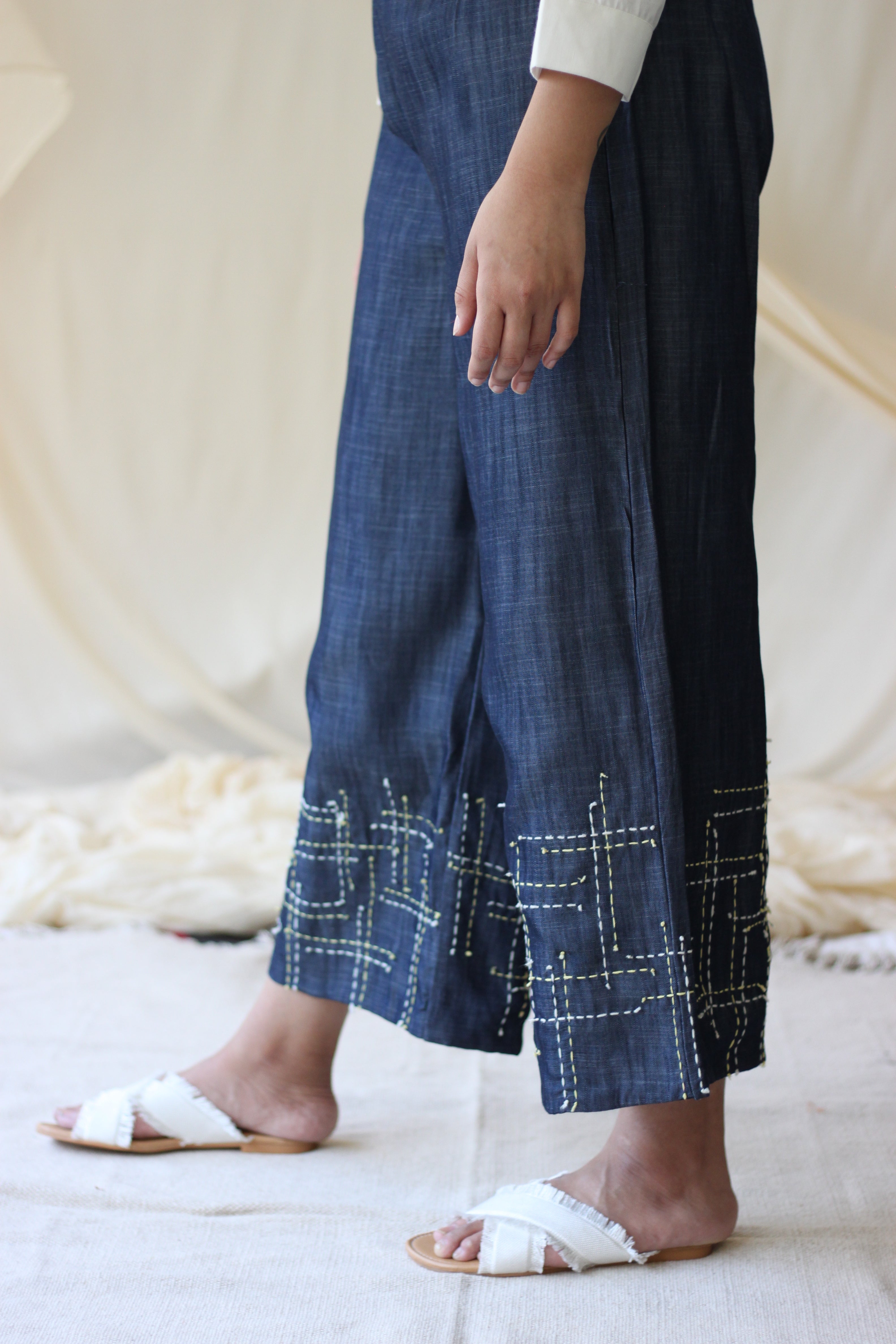 Blue Strapless Complete Set at Kamakhyaa by Chambray & Co.. This item is Best Selling, Blue, Casual Wear, Co-ord Sets, Cotton, Natural, Office, Office Wear Co-ords, Regular Fit, Solids, Tencel, Womenswear
