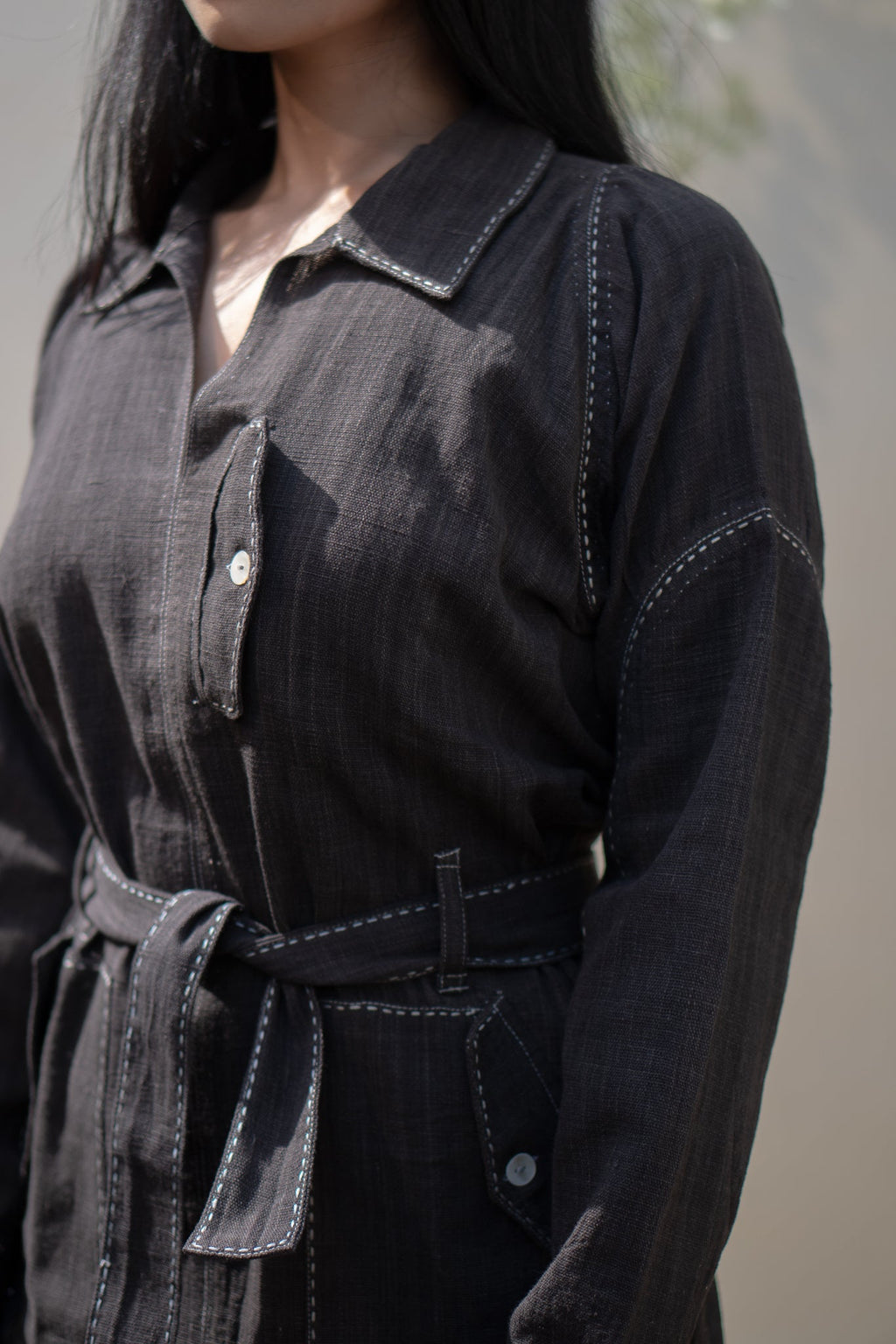 Bomber Dress at Kamakhyaa by Lafaani. This item is 100% pure cotton, Black, Casual Wear, Mini Dresses, Natural with azo free dyes, Organic, Regular Fit, Solids, Sonder, Womenswear