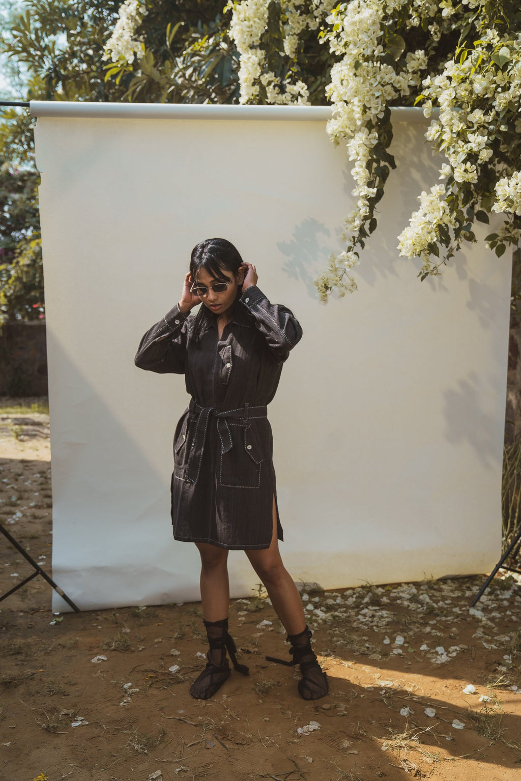 Bomber Dress at Kamakhyaa by Lafaani. This item is 100% pure cotton, Black, Casual Wear, Mini Dresses, Natural with azo free dyes, Organic, Regular Fit, Solids, Sonder, Womenswear