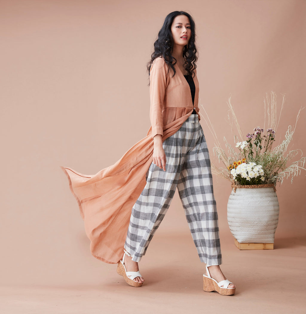 Brown Cotton Jacket at Kamakhyaa by Dan Ba. This item is Beige, Cotton, July Sale, July Sale 2023, Natural, Relaxed Fit, Resort Wear, Shrugs, Solids, Womenswear