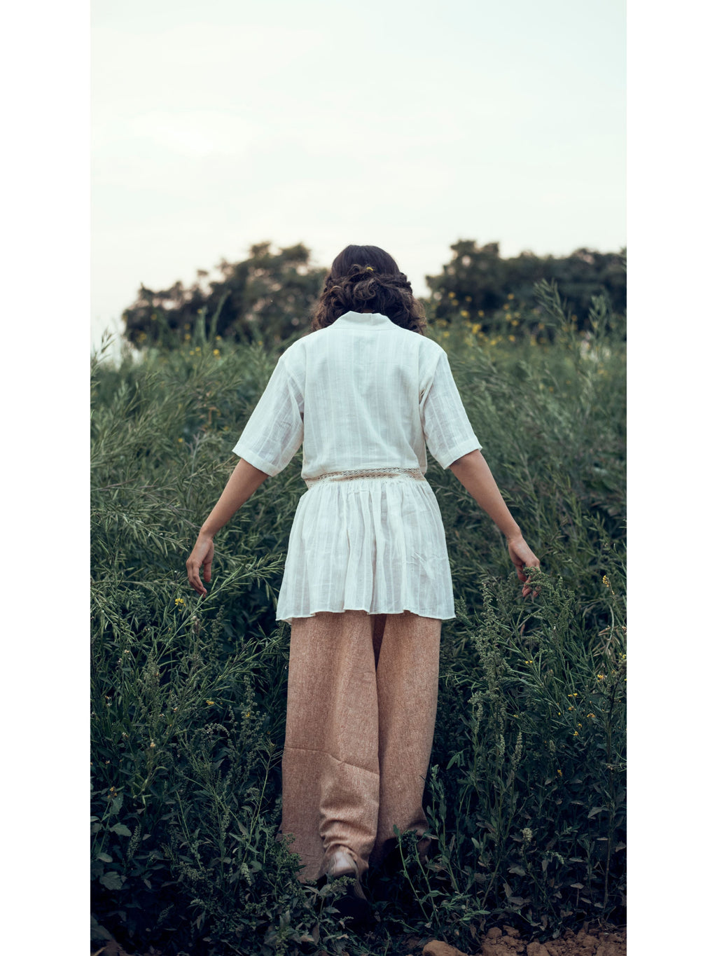 Brown Culottes at Kamakhyaa by The Loom Art. This item is Brown, Culottes, fall, July Sale, July Sale 2023, Natural, Organic, Party Wear, Permanent Vacation, Regular Fit, Solids, Womenswear