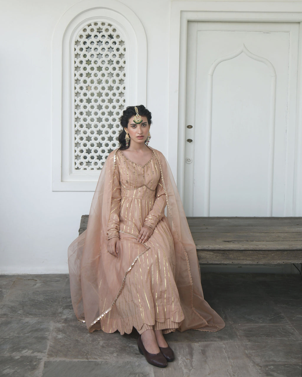 Brown Embroidered Cotton Kurta Set With Dupatta With Zari at Kamakhyaa by Taro. This item is Best Selling, Brown, Duplicate, Embroidered, Evening Wear, Handwoven Cotton, Indian Wear, July Sale, July Sale 2023, Kurta Palazzo Sets, Natural, Regular Fit, Sitara Taro, Wedding Gifts, Womenswear