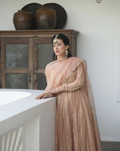 Brown Embroidered Cotton Kurta Set With Dupatta With Zari at Kamakhyaa by Taro. This item is Best Selling, Brown, Duplicate, Embroidered, Evening Wear, Handwoven Cotton, Indian Wear, July Sale, July Sale 2023, Kurta Palazzo Sets, Natural, Regular Fit, Sitara Taro, Wedding Gifts, Womenswear