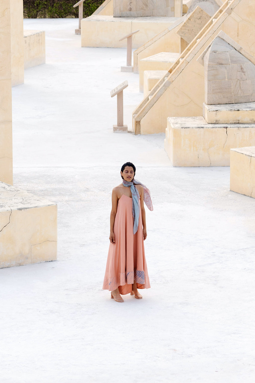 Brown Textured Maxi Dress at Kamakhyaa by The Loom Art. This item is Between the Lines, Brown, Cotton Silk, July Sale, July Sale 2023, Maxi Dresses, Natural, Party Wear, Regular Fit, Sleeveless Dresses, Strap Dresses, Textured, Womenswear