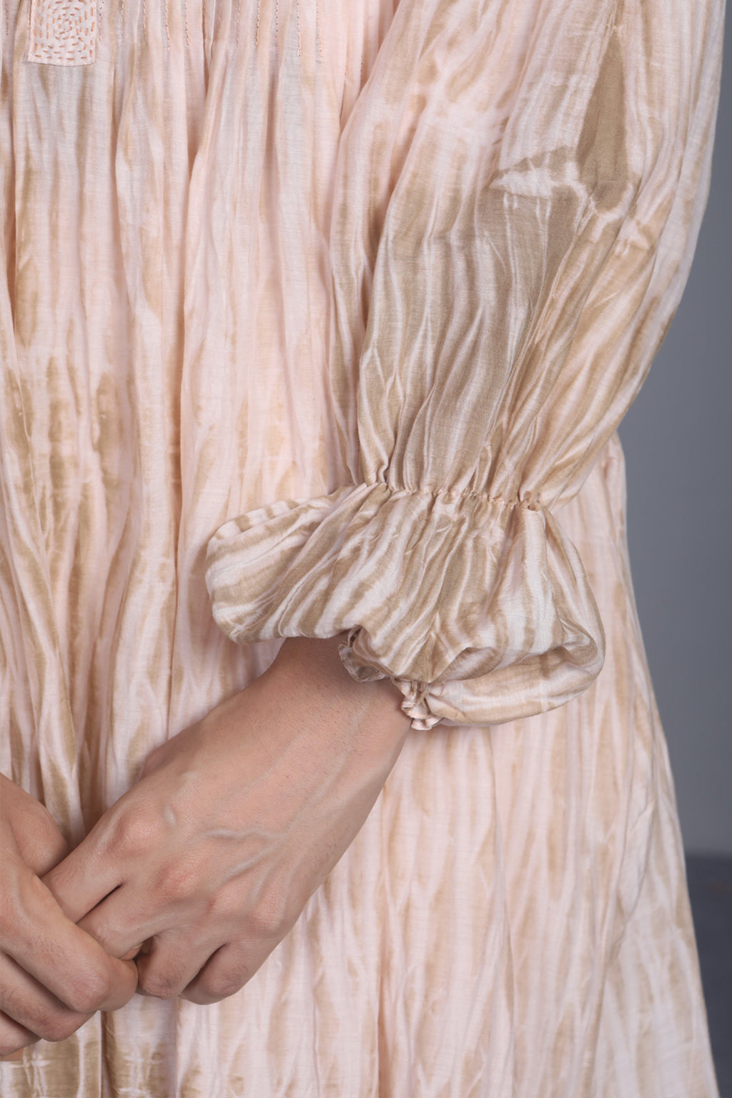 Brown Textured Shirt at Kamakhyaa by The Loom Art. This item is Best Selling, Between the Lines, Brown, Handwoven cotton silk, July Sale, July Sale 2023, Natural, Party Wear, Regular Fit, Solids, Tops, Tunic Tops, Womenswear