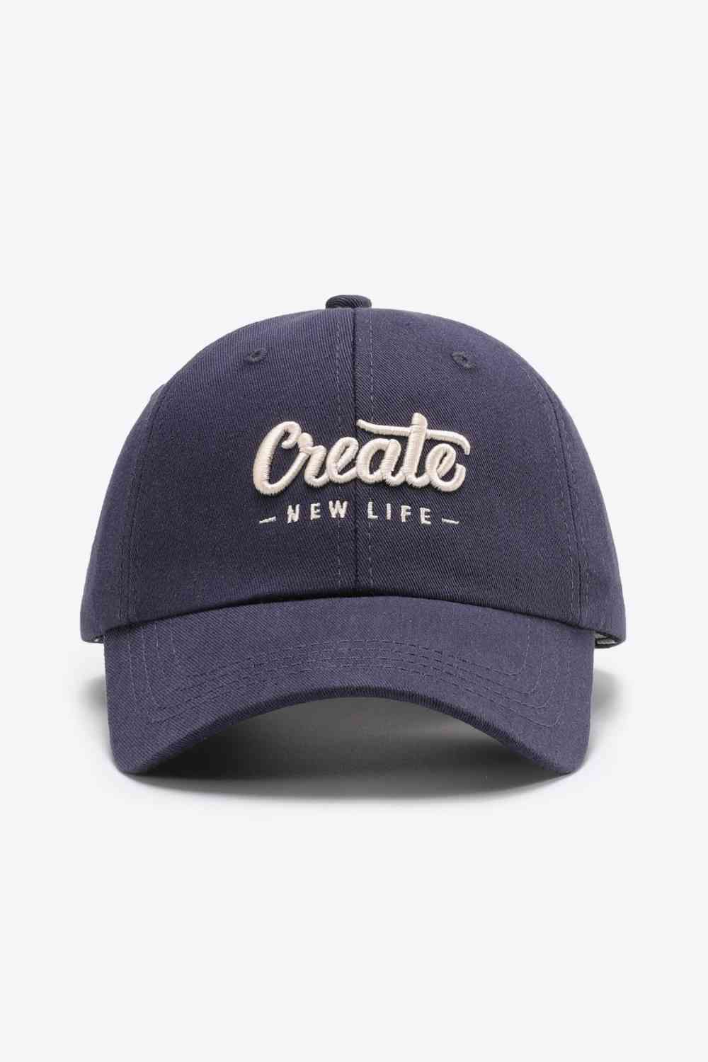 CREATE NEW LIFE Adjustable Cotton Baseball Cap at Kamakhyaa by Trendsi. This item is Ship From Overseas, Trendsi, WS