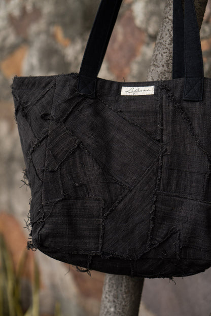 Carry-Some Tote Black at Kamakhyaa by Lafaani. This item is 100% pure cotton, Bags, Black, Casual Wear, Natural with azo free dyes, Organic, Regular Fit, Solids, Sonder, Tote Bags