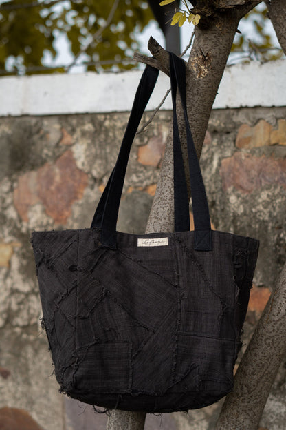 Carry-Some Tote Black at Kamakhyaa by Lafaani. This item is 100% pure cotton, Bags, Black, Casual Wear, Natural with azo free dyes, Organic, Regular Fit, Solids, Sonder, Tote Bags