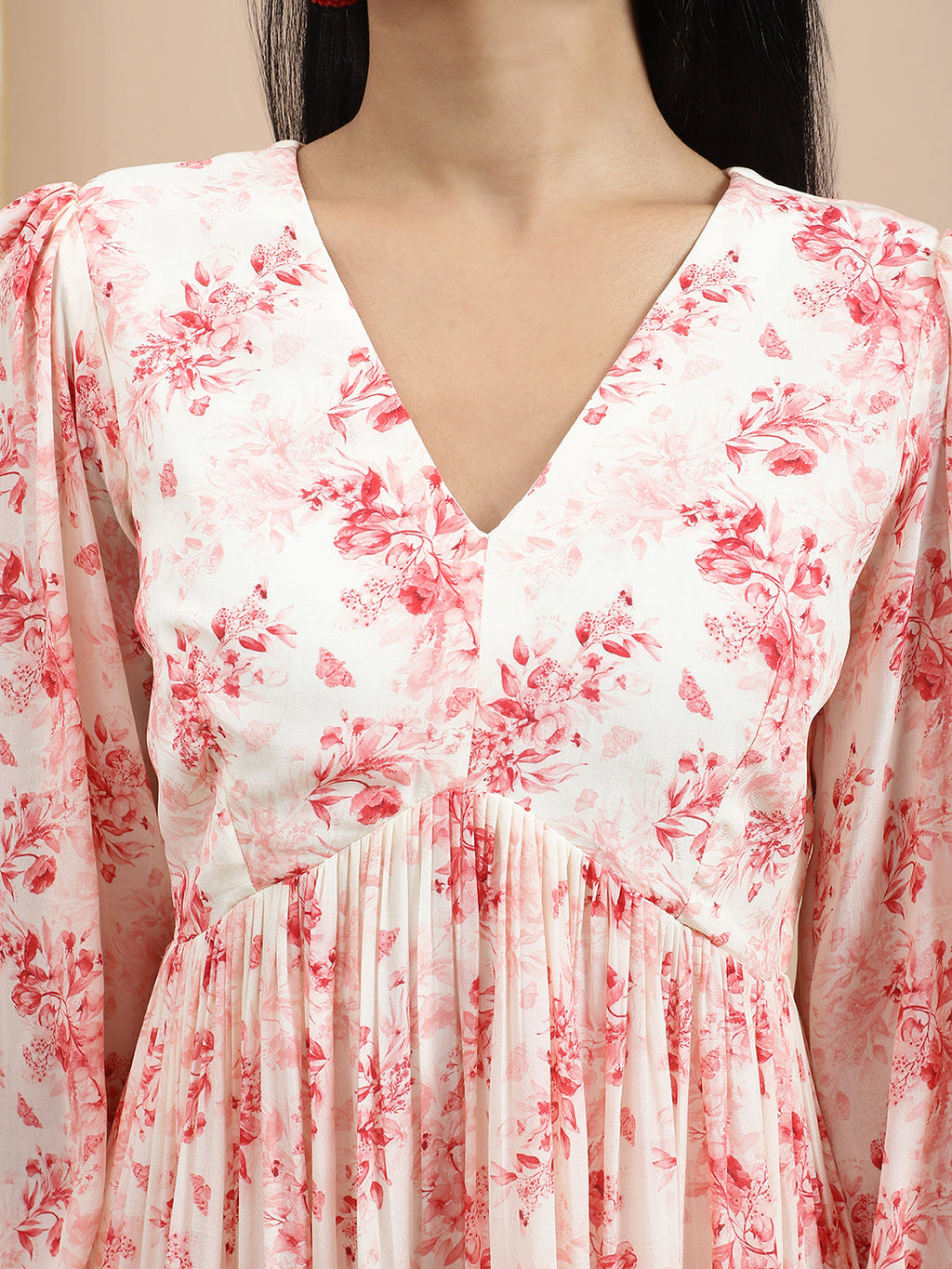 Certified Bemberg Satin Blue Floral Tier Dress at Kamakhyaa by Ewoke. This item is Bemberg, Best Selling, Festive 23, Mini Dresses, Natural with azo free dyes, Prints, Relaxed Fit, Resort Wear, Satin, Tiered Dress, Womenswear