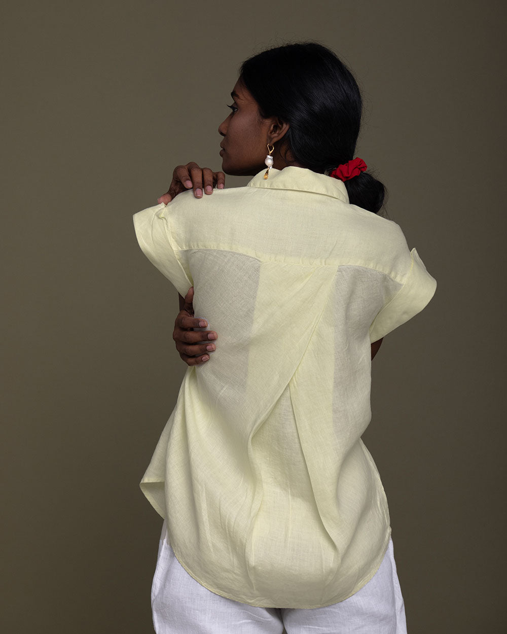 Chasing Daydreams Shirt - Butter Lemon at Kamakhyaa by Reistor. This item is Casual Wear, Hemp, Natural, Office Wear, Shirts, Solids, Tops, Womenswear, Yellow