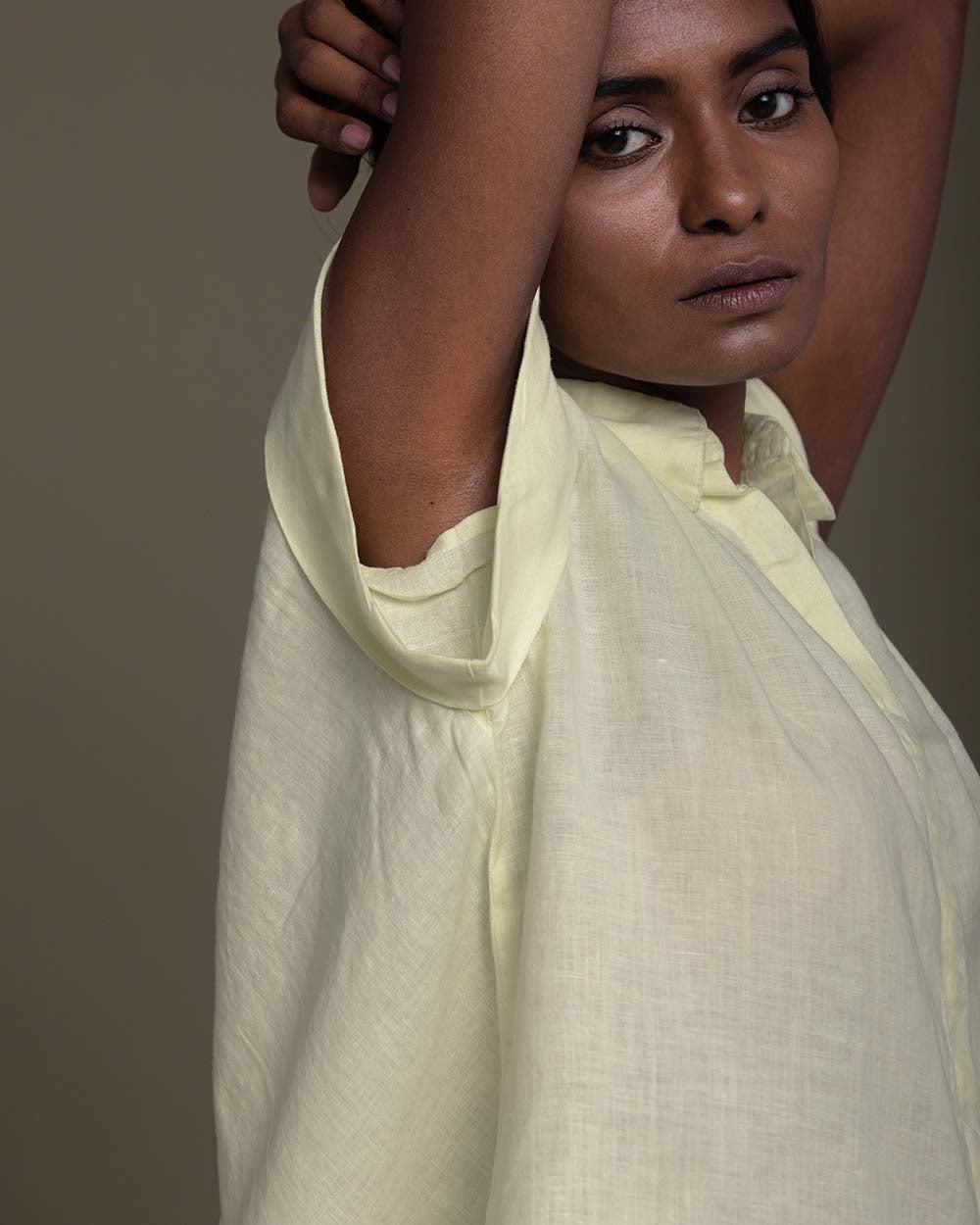 Chasing Daydreams Shirt - Butter Lemon at Kamakhyaa by Reistor. This item is Casual Wear, Hemp, Natural, Office Wear, Shirts, Solids, Tops, Womenswear, Yellow