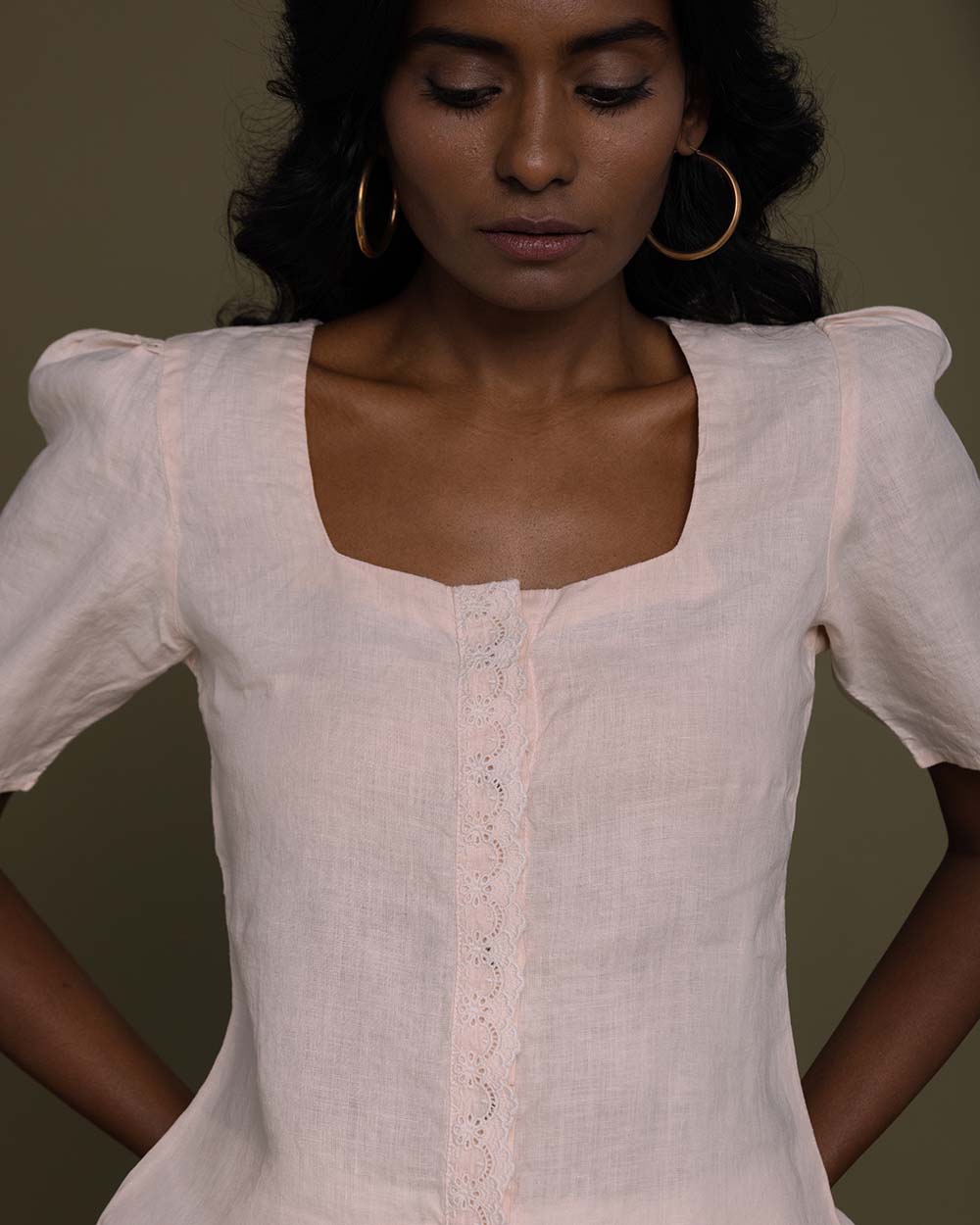 Cherry Chapstick Kisses Top - Ice Pink at Kamakhyaa by Reistor. This item is Hemp, Natural, Pink, Solids, Tops, Womenswear