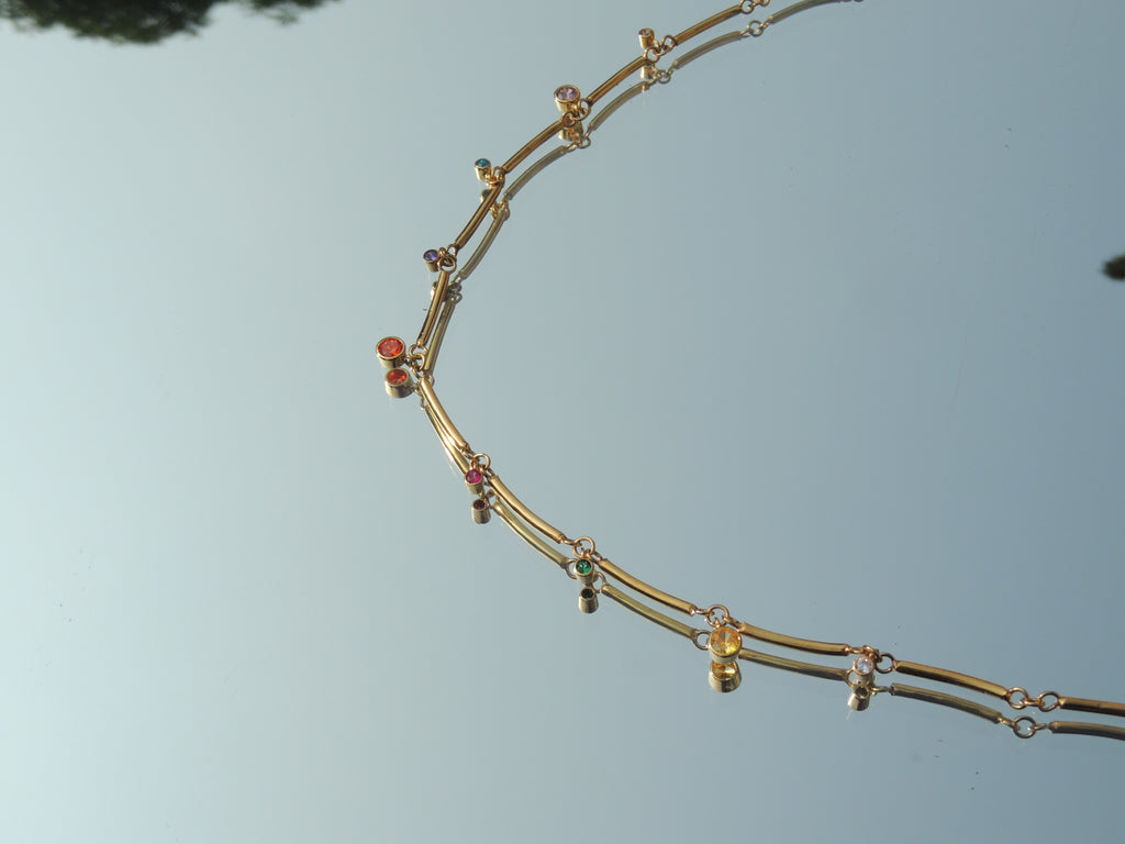 Circus Choker at Kamakhyaa by Noyra. This item is Alloy, Fashion Jewellery, jewelry, Micron, Multicolor, Natural, Necklaces, Solids