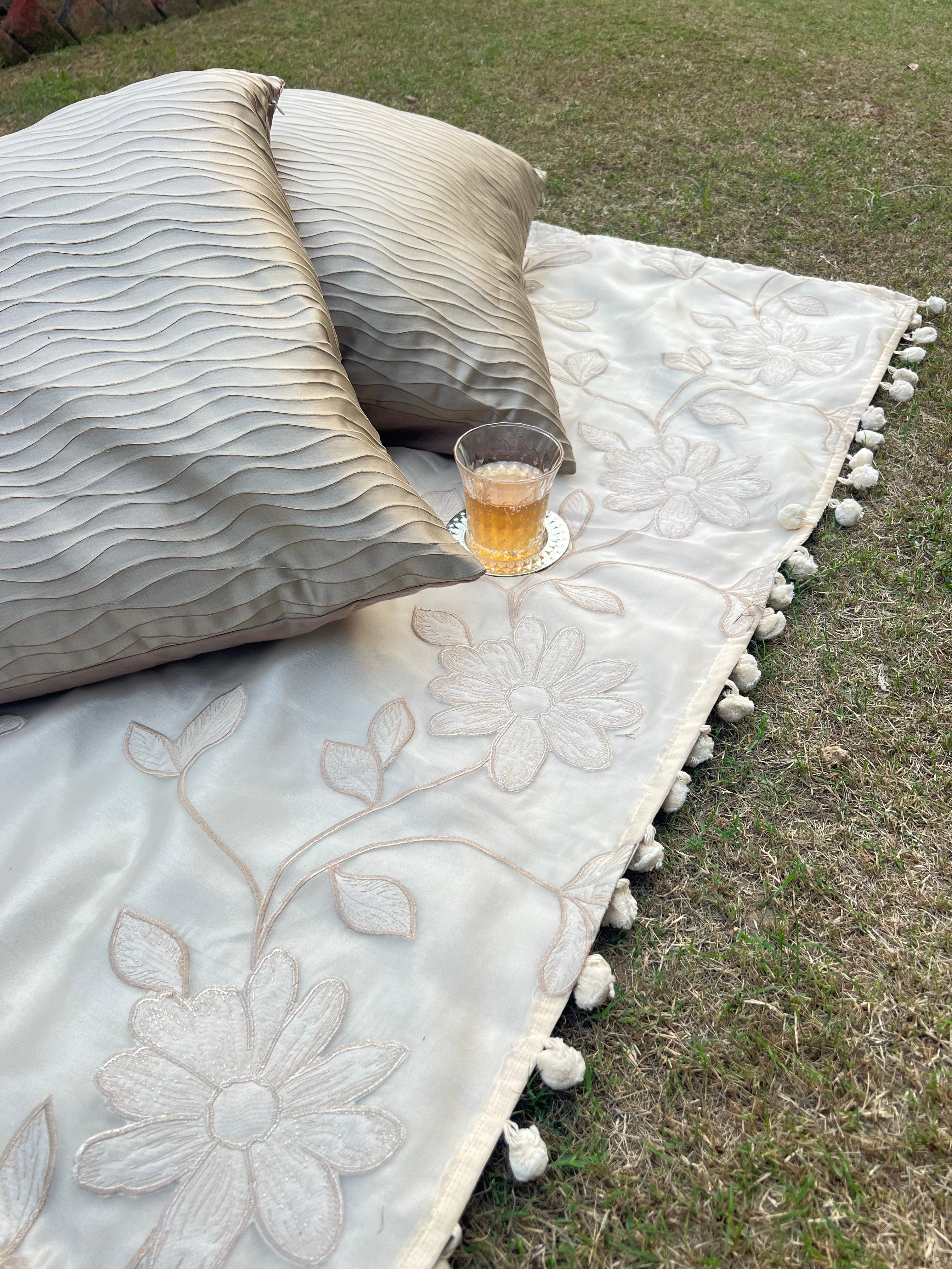 Contour Cushion Cover Sets at Kamakhyaa by Aetherea. This item is Abstract, Beige, Cotton, Cushion covers, Home, Lines, Plain, Solid, Upcycled, Wavy