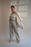 Dawning Unisex Double Breasted Jacket at Kamakhyaa by Lafaani. This item is Beige, Casual Wear, Denim, Embroidered, For Him, Hand Woven Cotton, Jackets, Kora, Mens Overlay, Menswear, Natural, Regular Fit, Unisex
