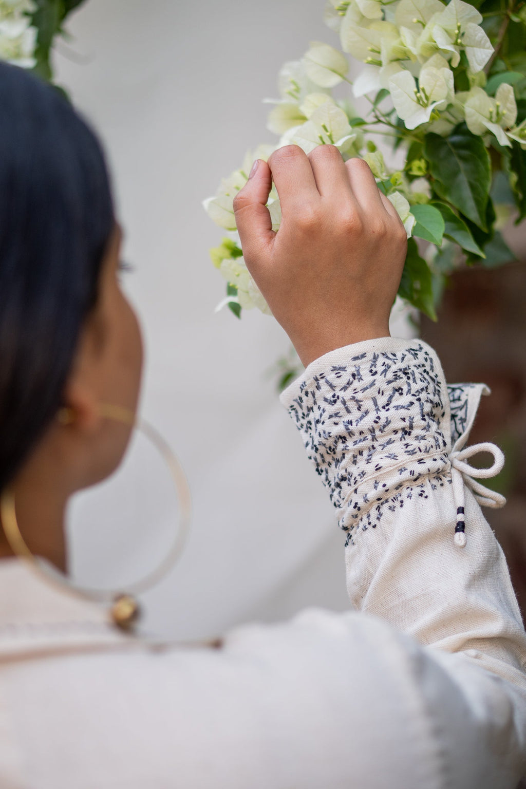 Day Dress at Kamakhyaa by Lafaani. This item is 100% pure cotton, Casual Wear, Kora, Midi Dresses, Natural with azo free dyes, Organic, Regular Fit, Solids, Sonder, Womenswear