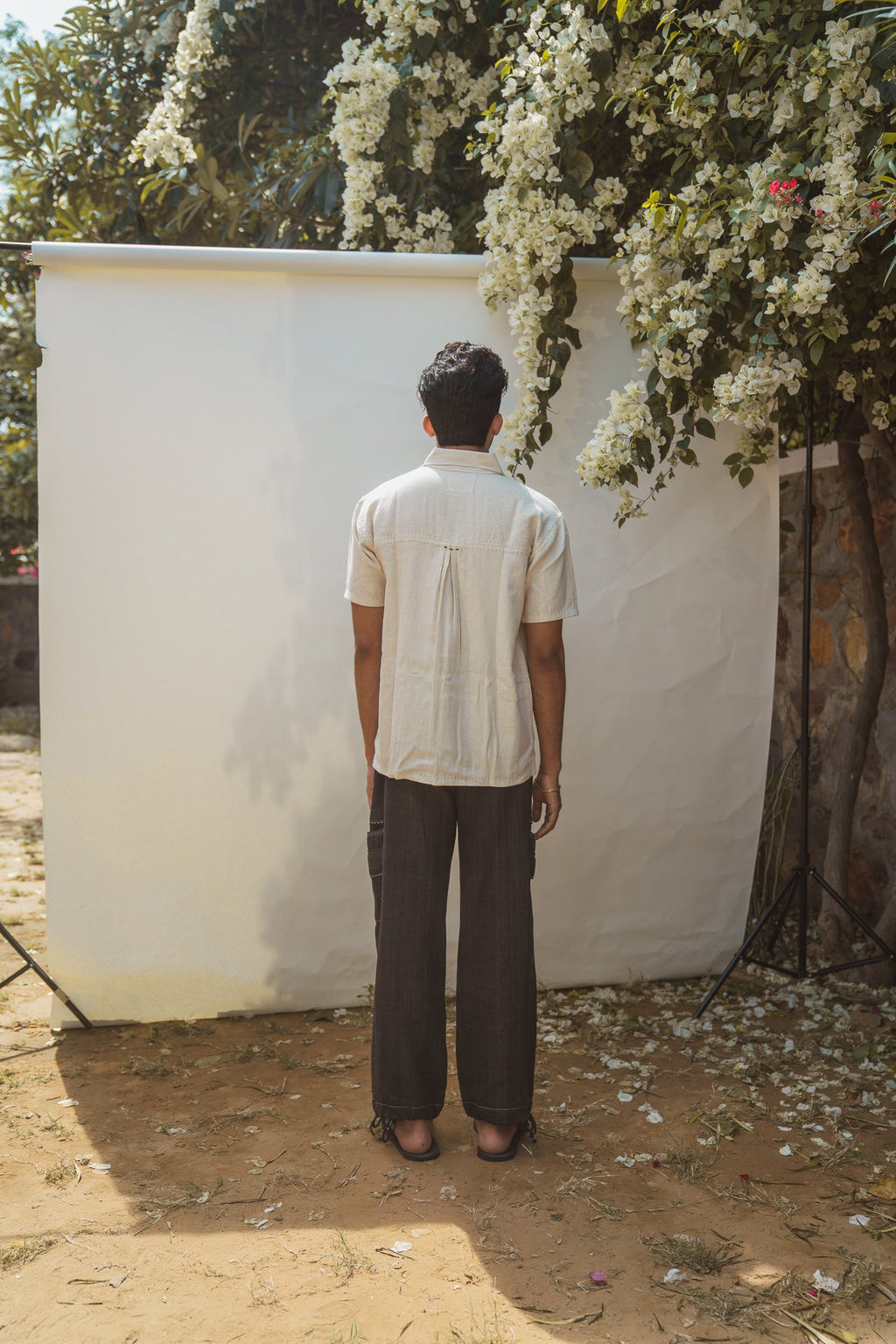 Double Pocket Shirt at Kamakhyaa by Lafaani. This item is 100% pure cotton, Casual Wear, Kora, Menswear, Organic, Regular Fit, Shirts, Solids, Sonder, Undyed and unbleached