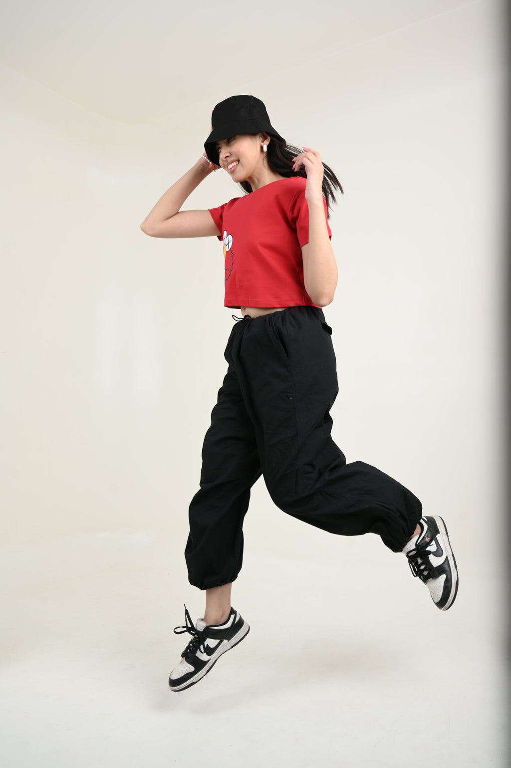 Elmo 100% Cotton Crop Red T-shirt at Kamakhyaa by Unfussy. This item is 100% cotton, Casual Wear, Crop Tops, Organic, Oversized Fit, Printed, Red, T-Shirts, Unfussy, Unisex, Womenswear