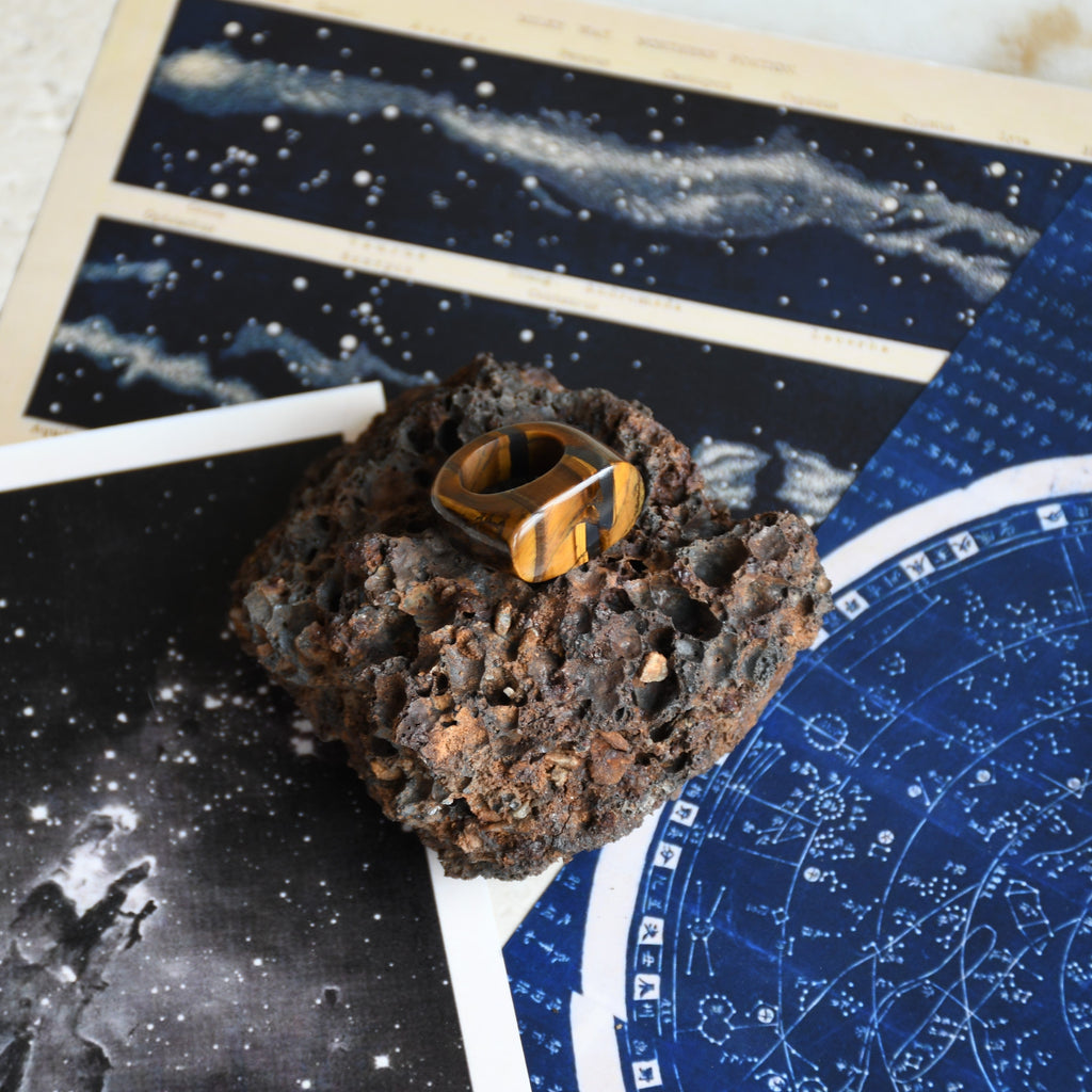 Freya Ring at Kamakhyaa by Noyra. This item is Brown, Fashion Jewellery, Free Size, Gemstone, jewelry, Natural, Rings, Solids