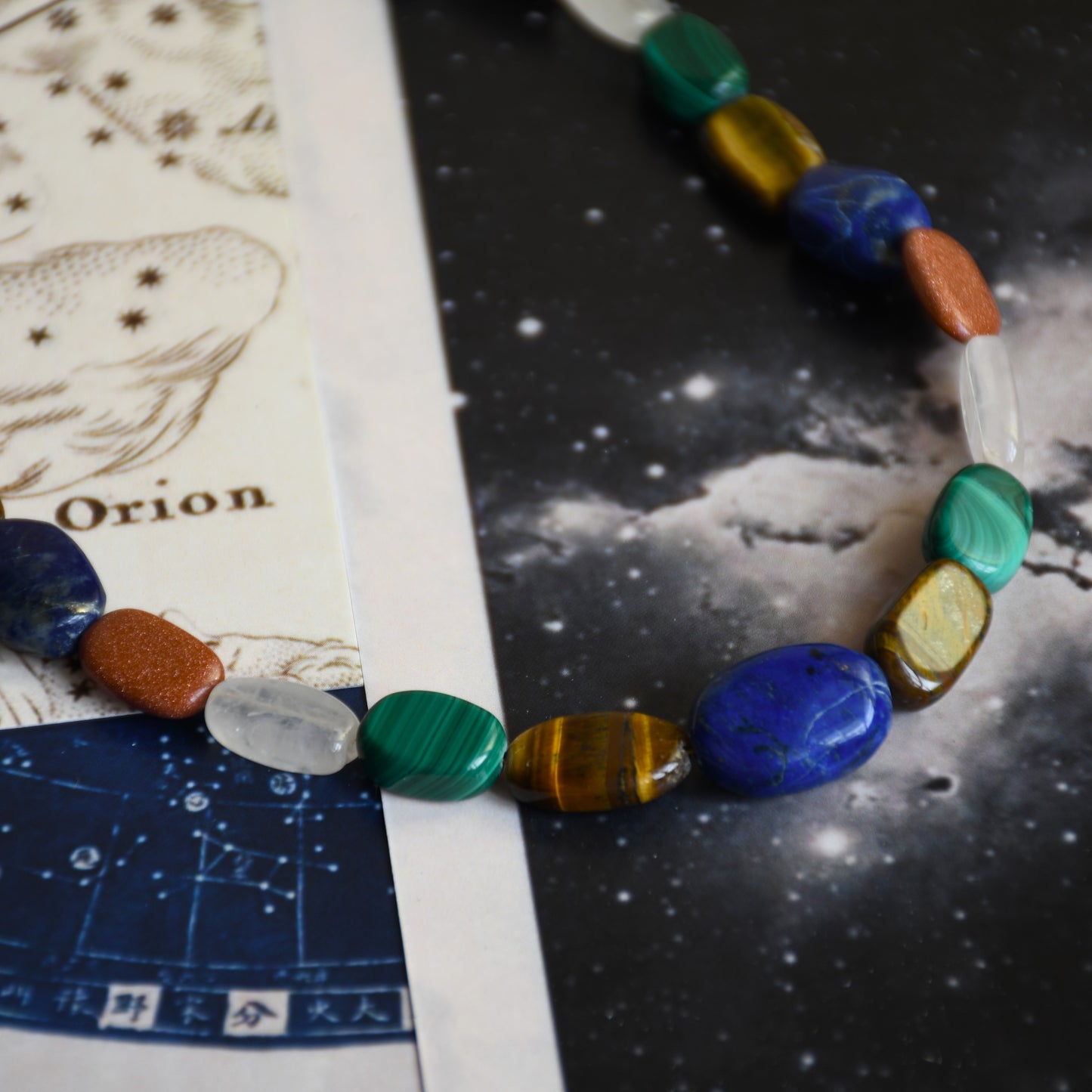 Galaxaia Necklace at Kamakhyaa by Noyra. This item is Beaded Jewellery, Brass Alloy, Choker, Fashion Jewellery, jewelry, July Sale, July Sale 2023, Micron, Multicolor, Natural, Solids