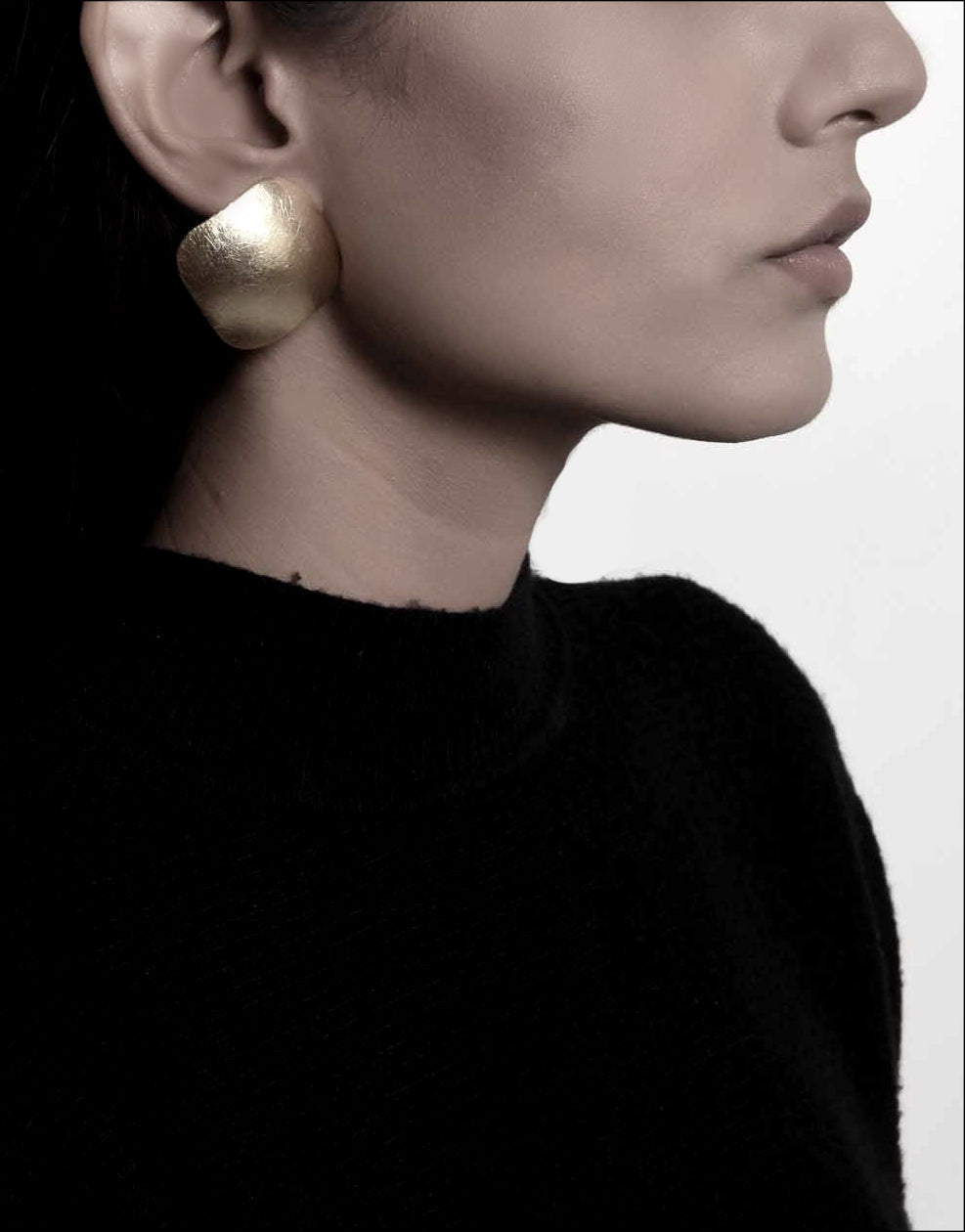 Gold Brass Earrings-Square Duomo Golden Free Size, Gold, Plated, Plated Brass, Statement Pieces, Stud Earrings Kamakhyaa