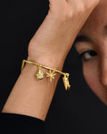 Gold Brass Galaxy Charm Bracelets at Kamakhyaa by The Loom Art. This item is Add Ons, Bracelets, Brass, Cosmic Dream TLA, Fashion Jewellery, Free Size, Gold, Gold Plated, jewelry, Natural, Textured