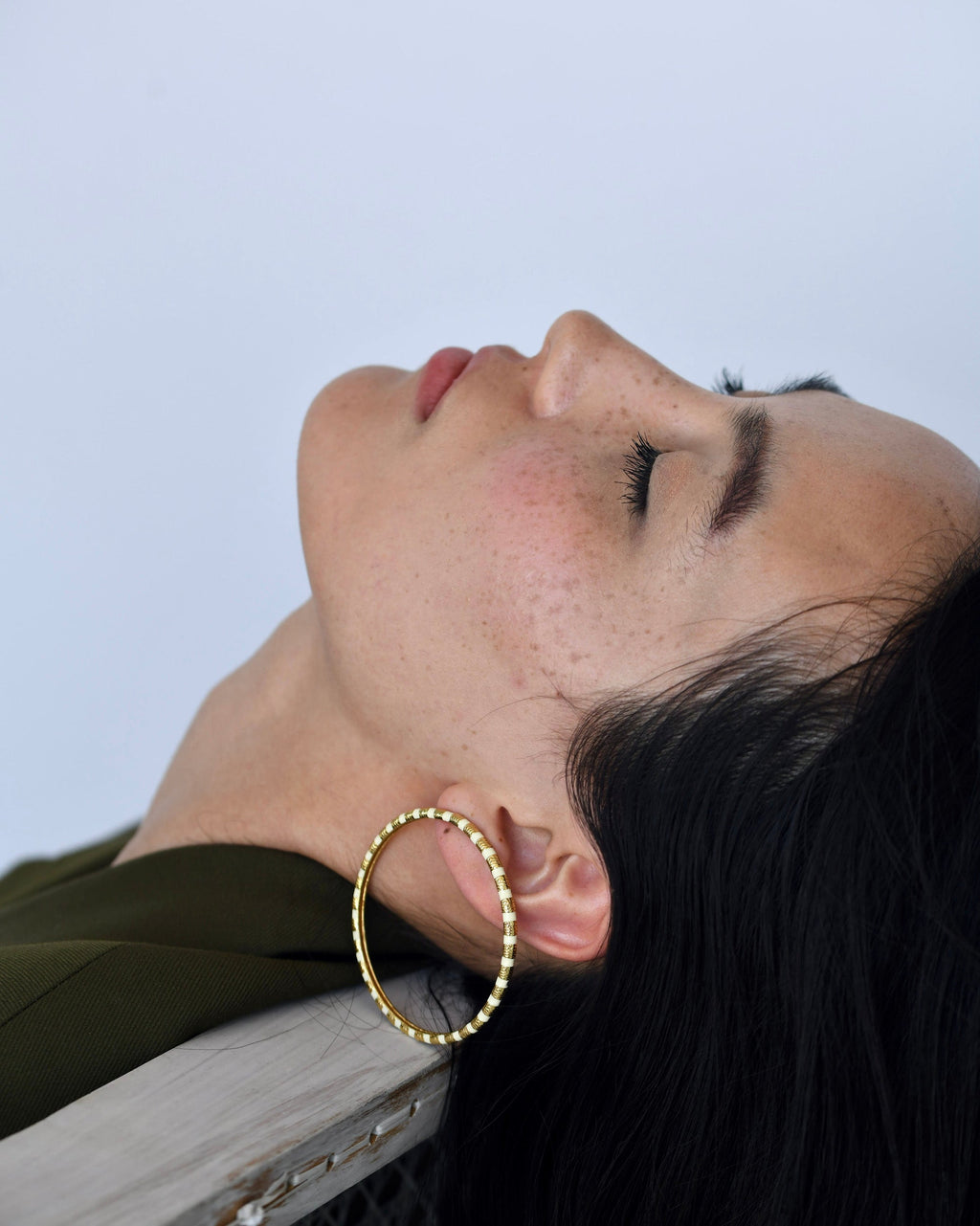 Gold Brass Golden Galaxy Hoops at Kamakhyaa by The Loom Art. This item is Brass, Cosmic Dream TLA, Fashion Jewellery, Free Size, Gold, Gold Plated, Hoops, jewelry, Natural