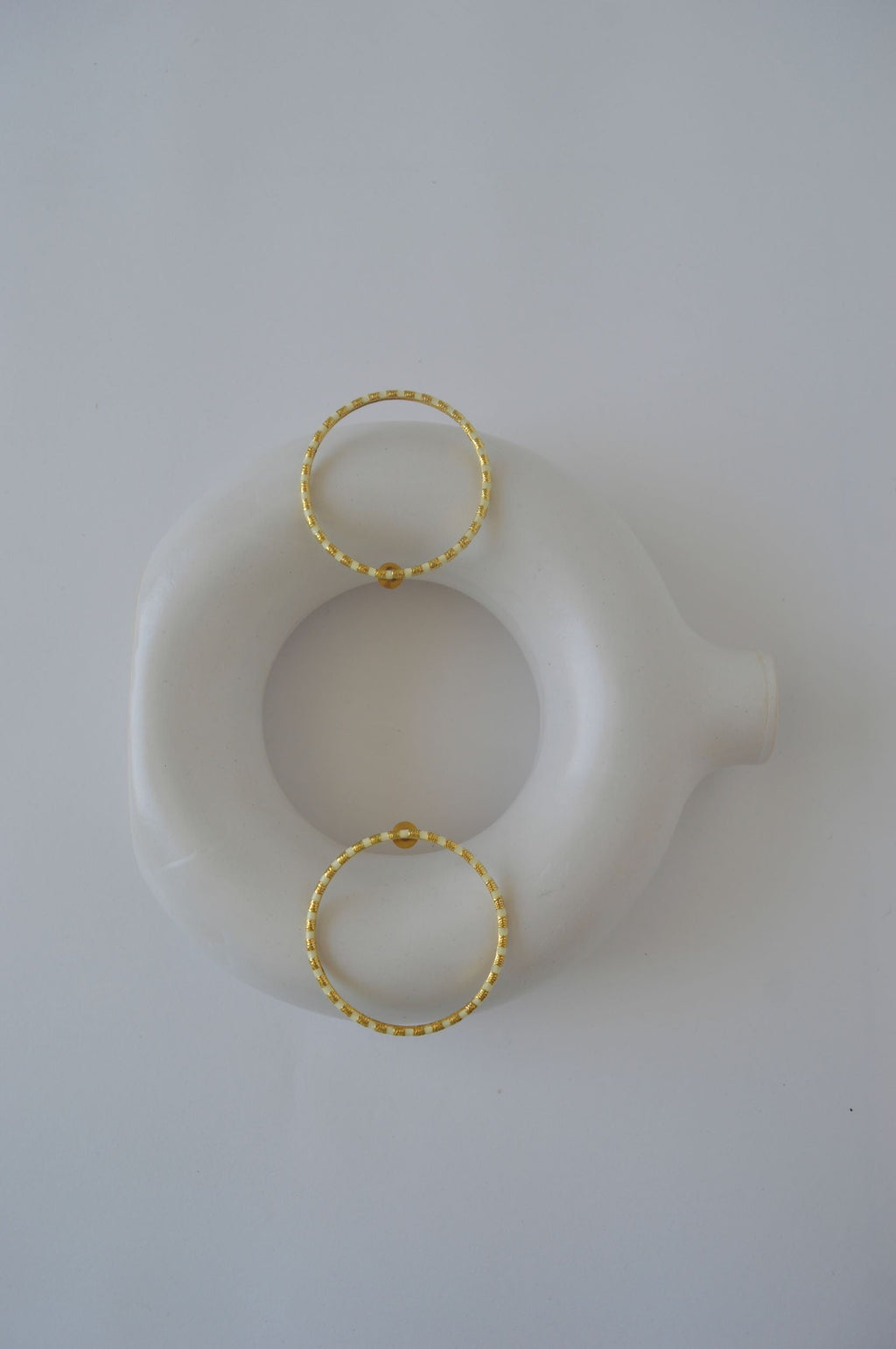 Gold Brass Golden Galaxy Hoops at Kamakhyaa by The Loom Art. This item is Brass, Cosmic Dream TLA, Fashion Jewellery, Free Size, Gold, Gold Plated, Hoops, jewelry, Natural