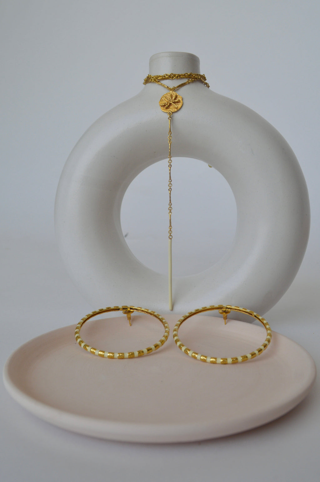 Gold Brass Golden Galaxy Hoops at Kamakhyaa by The Loom Art. This item is Brass, Cosmic Dream TLA, Fashion Jewellery, Free Size, Gold, Gold Plated, Hoops, jewelry, Natural