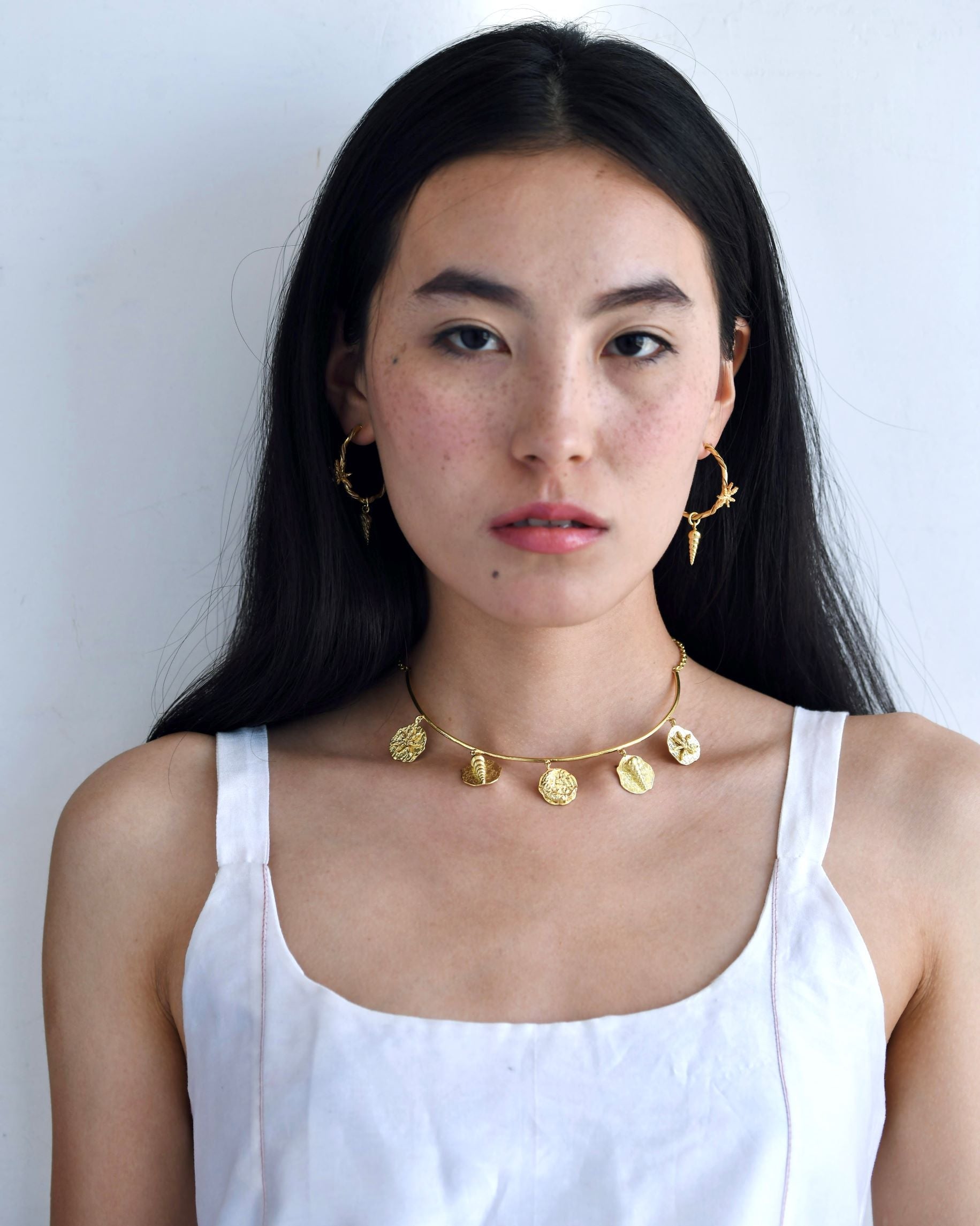 Gold Brass Hoop at Kamakhyaa by The Loom Art. This item is Brass, Cosmic Dream TLA, Fashion Jewellery, Free Size, Gold, Gold Plated, Hoops, jewelry, Less than $50, Natural