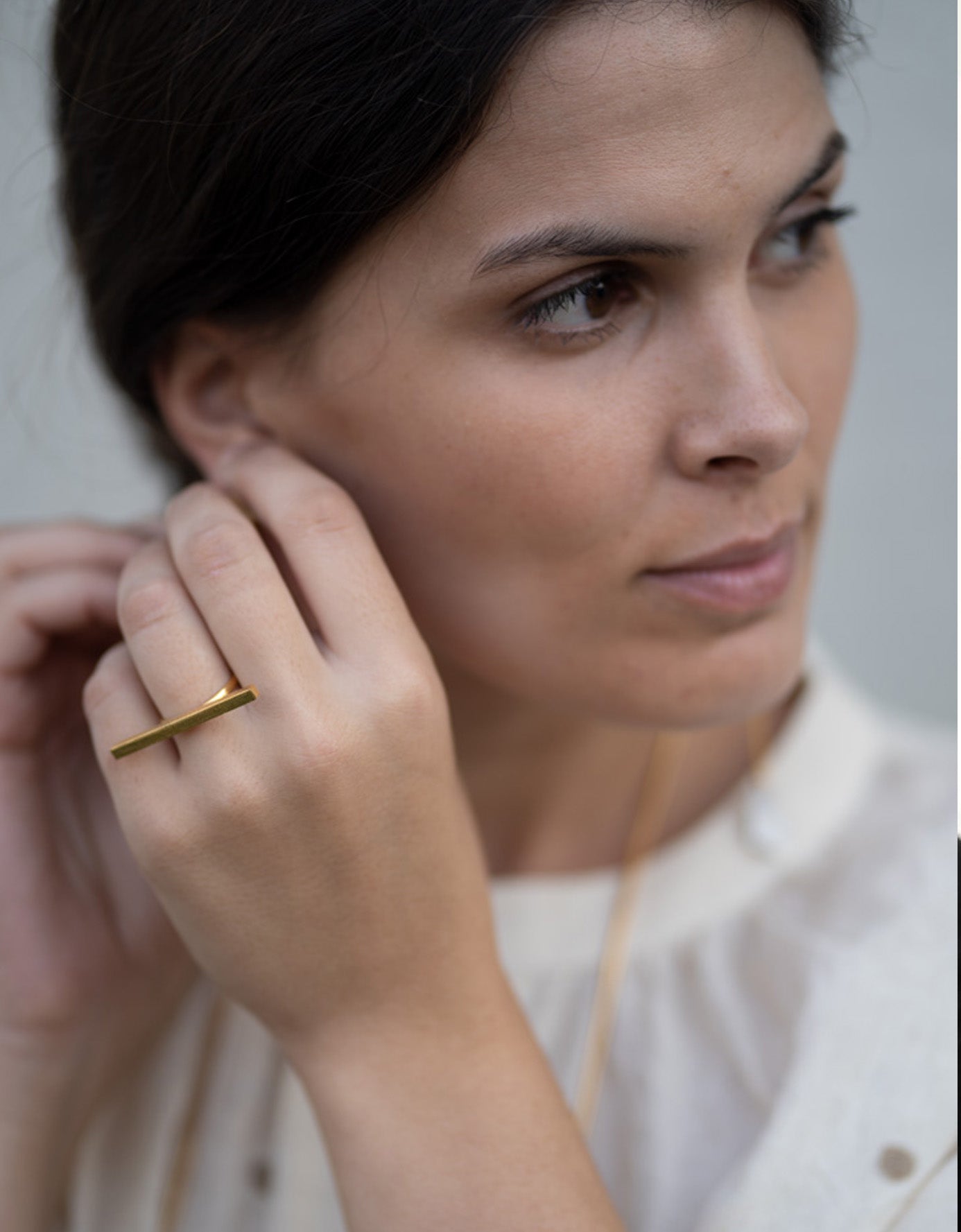 Gold Brass Rings-Dash Golden Free Size, Plated, Plated Brass, Rings, Statement Pieces Kamakhyaa