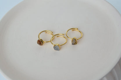 Gold Brass Set of 3 Stackable Rings at Kamakhyaa by The Loom Art. This item is Brass, Cosmic Dream TLA, Fashion Jewellery, Free Size, Gold, Gold Plated, jewelry, Less than $50, Natural, Rings
