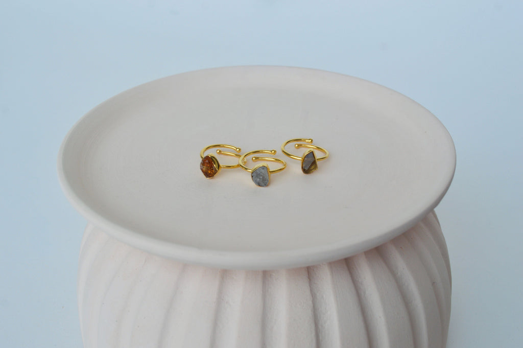 Gold Brass Set of 3 Stackable Rings at Kamakhyaa by The Loom Art. This item is Brass, Cosmic Dream TLA, Fashion Jewellery, Free Size, Gold, Gold Plated, jewelry, Less than $50, Natural, Rings