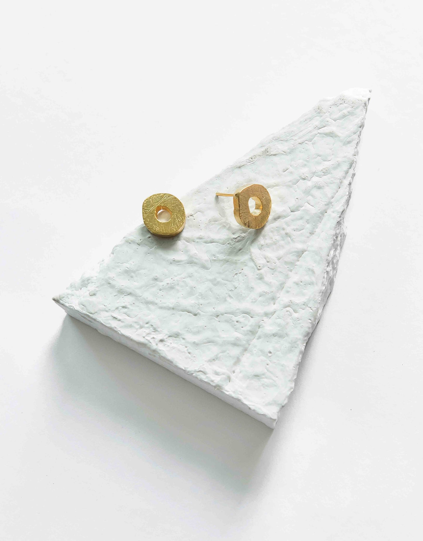 Gold Brass Studs-Gorria Free Size, Gold, Plated, Plated Brass, Statement Pieces, Stud Earrings Kamakhyaa