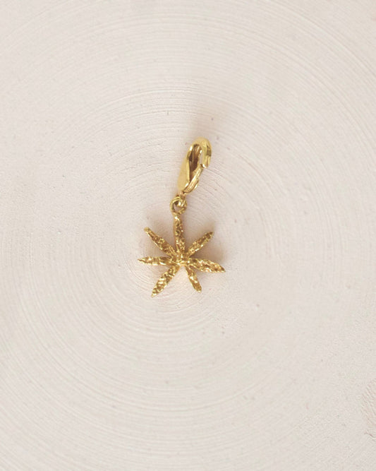 Gold Brass Textured Cinnamon Star Pendants/Charm at Kamakhyaa by The Loom Art. This item is Brass, Cosmic Dream TLA, Fashion Jewellery, Free Size, Gold, Gold Plated, jewelry, Less than $50, Natural, Pendants, Products less than $25