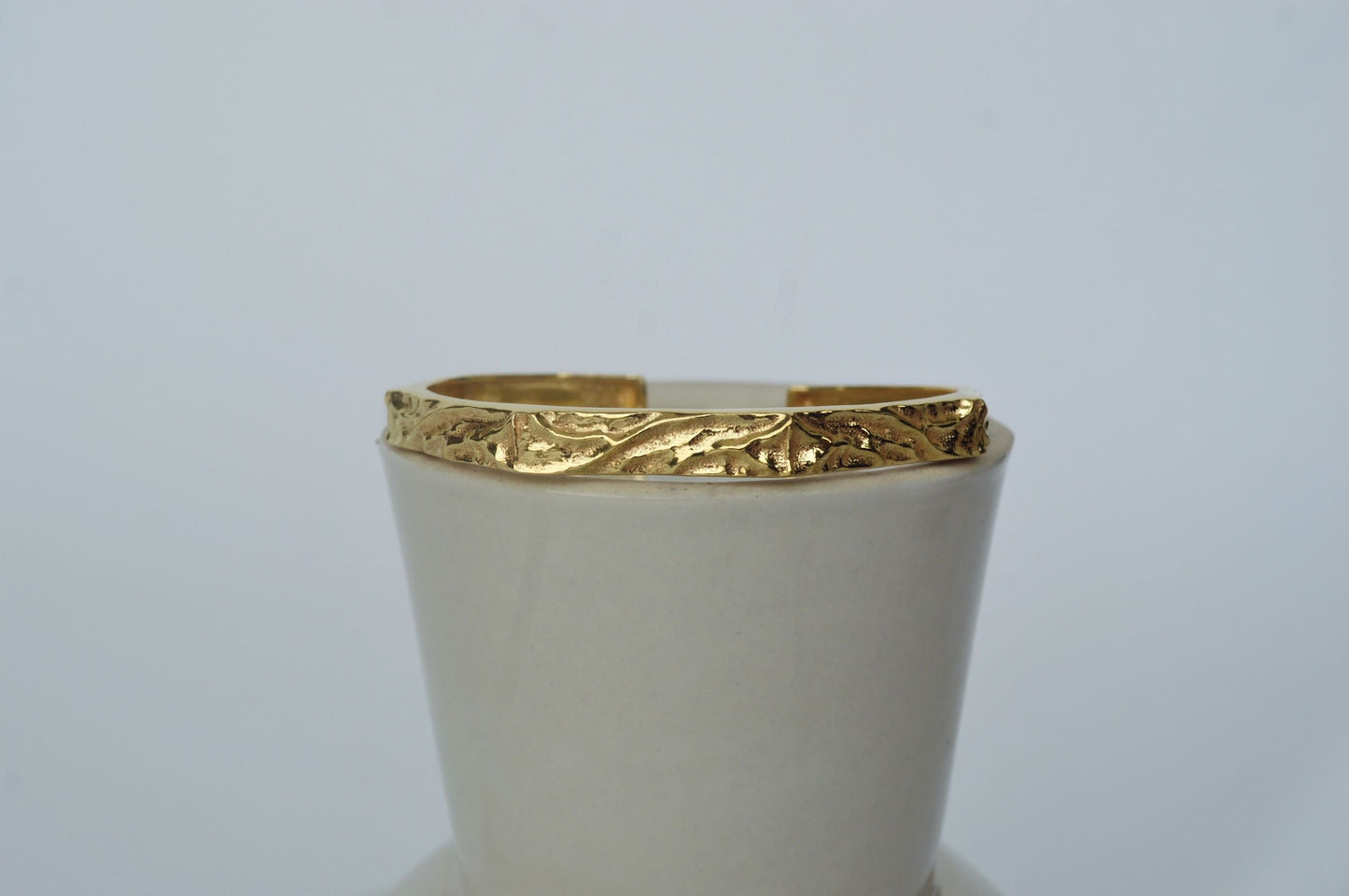 Gold Brass Textured Hexagonal Bracelet at Kamakhyaa by The Loom Art. This item is Add Ons, Bracelets, Brass, Cosmic Dream TLA, Fashion Jewellery, Free Size, Gold, Gold Plated, jewelry, Natural, Textured
