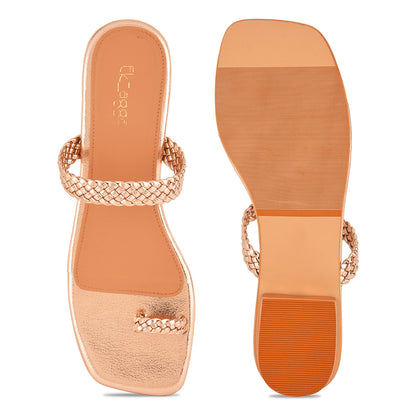 Golden Sandals at Kamakhyaa by EK_agga. This item is Gold, Heels, Less than $50, Party Wear, Patent leather, Red, Regular Fit, Square toe, Textured, Vegan