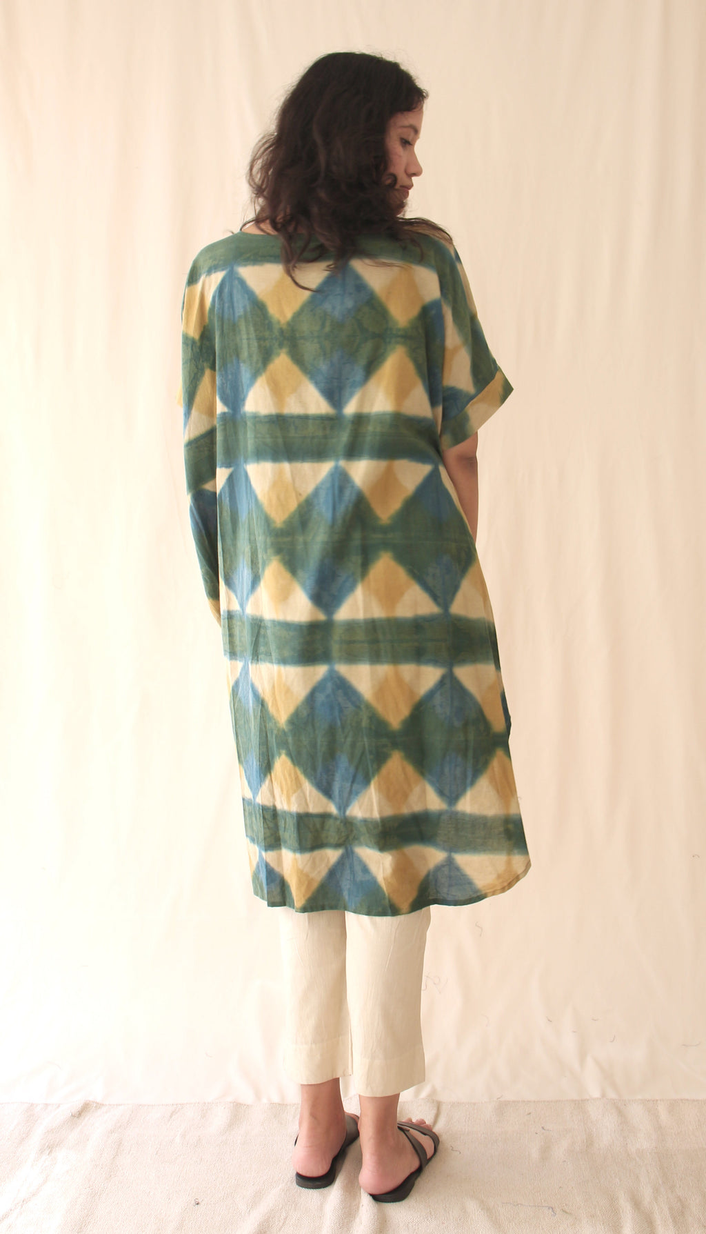 Green Ombre Complete Set at Kamakhyaa by Chambray & Co.. This item is Casual Wear, Co-ord Sets, Green, Hand Spun Cotton, Natural, Ombre & Dyes, Regular Fit, Travel, Travel Co-ords, Womenswear