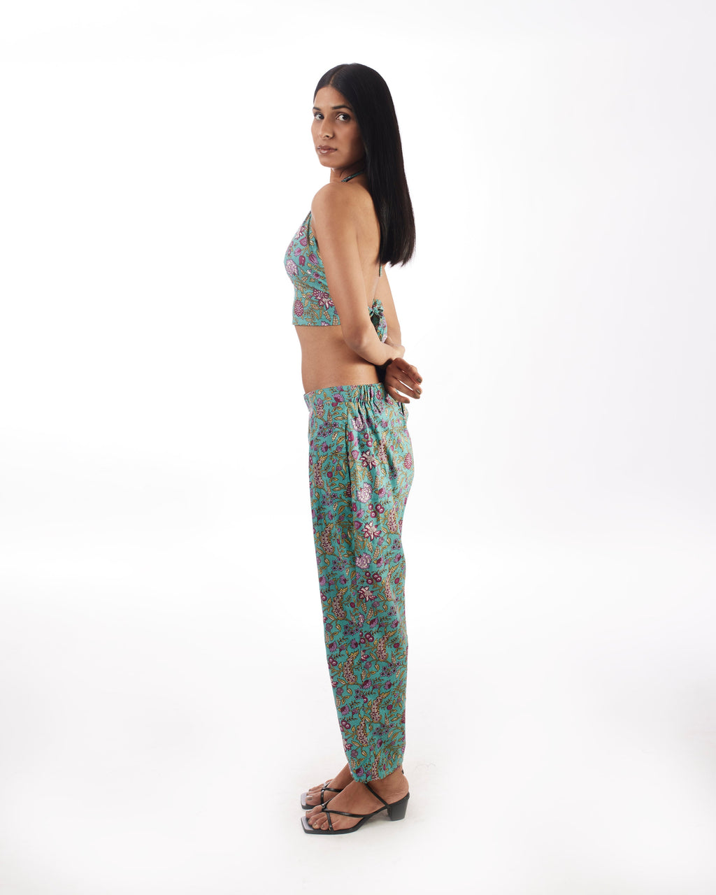 Green Printed 3 Piece Co-ord Set at Kamakhyaa by Kamakhyaa. This item is 100% pure cotton, Casual Wear, Co-ord Sets, Green, KKYSS, Natural, Prints, Regular Fit, Summer Sutra, Travel, Travel Co-ords, Womenswear