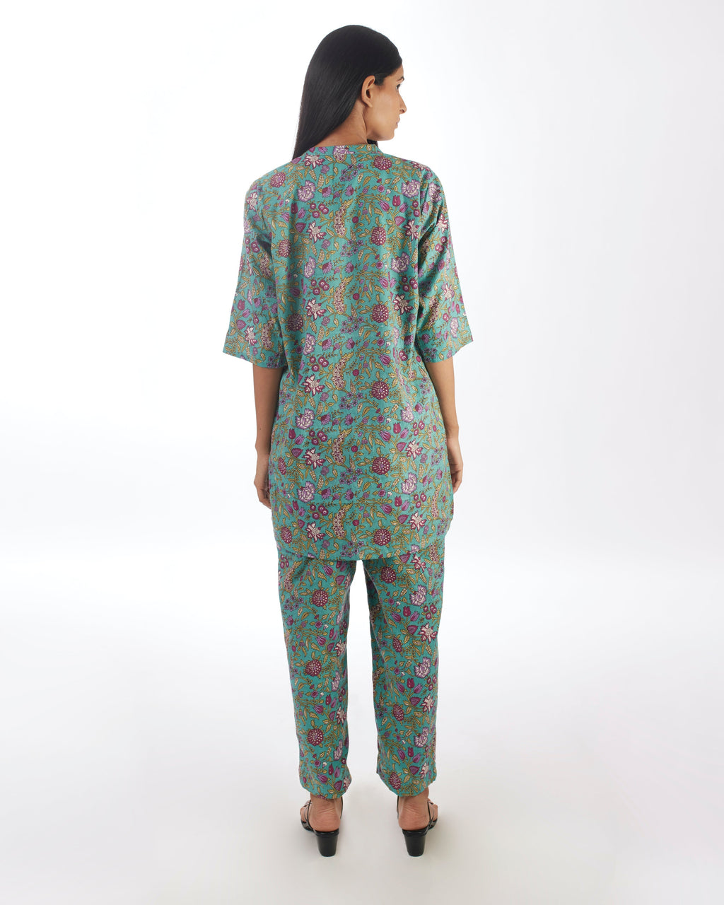 Green Printed Co-ord Set at Kamakhyaa by Kamakhyaa. This item is 100% pure cotton, Casual Wear, Co-ord Sets, KKYSS, Lounge Wear Co-ords, Natural, Prints, Relaxed Fit, Summer Sutra, Womenswear, Yellow