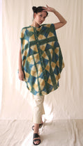 Green Shirt Ombre Dye Midi Dress at Kamakhyaa by Chambray & Co.. This item is Casual Wear, Green, Hand Spun Cotton, Midi Dresses, Natural, Ombre & Dyes, Regular Fit, Womenswear
